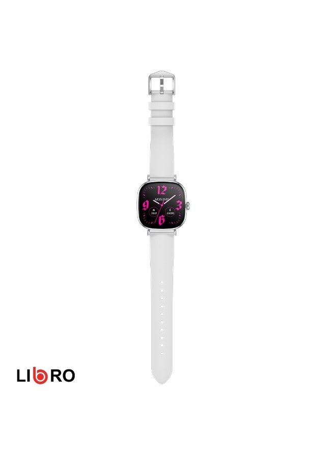 Libro Aura – Fashion  Smartwatch Silver - Image 2